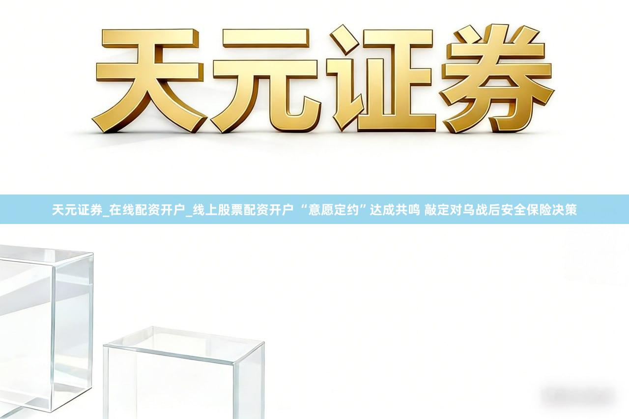 天元证券_在线配资开户_线上股票配资开户 “意愿定约”达成共鸣 敲定对乌战后安全保险决策